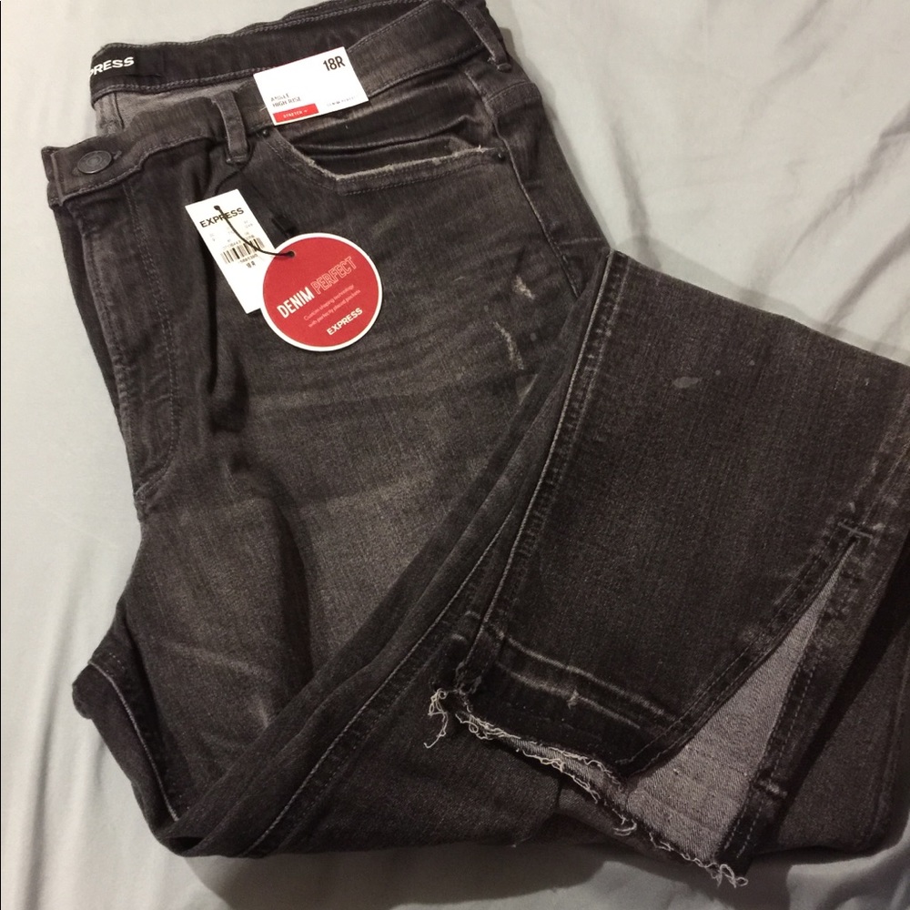 🆕Express Ankle High Rise Jean - Picture 2 of 8